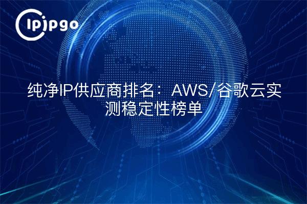 纯净IP供应商排名：AWS/谷歌云实测稳定性榜单