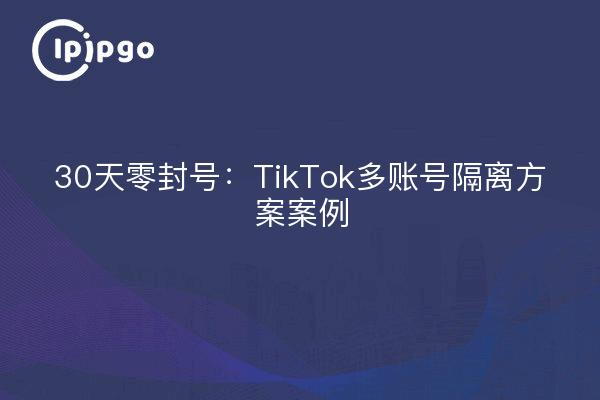 30天零封号：TikTok多账号隔离方案案例