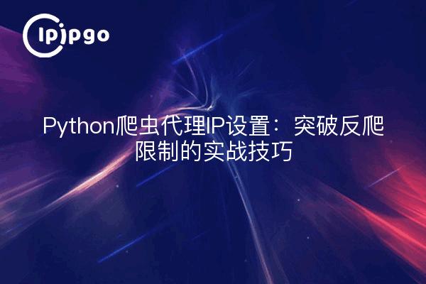 Python爬虫代理IP设置：突破反爬限制的实战技巧