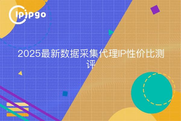 2025最新数据采集代理IP性价比测评