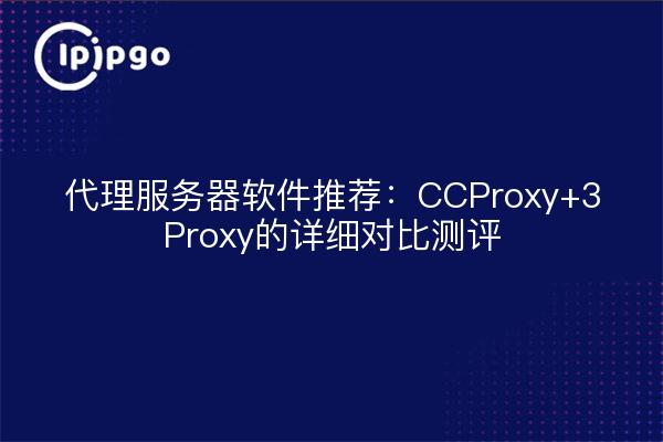 代理服务器软件推荐：CCProxy+3Proxy的详细对比测评