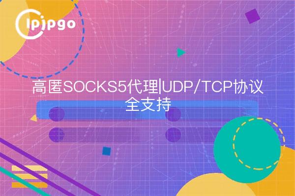 高匿SOCKS5代理|UDP/TCP协议全支持